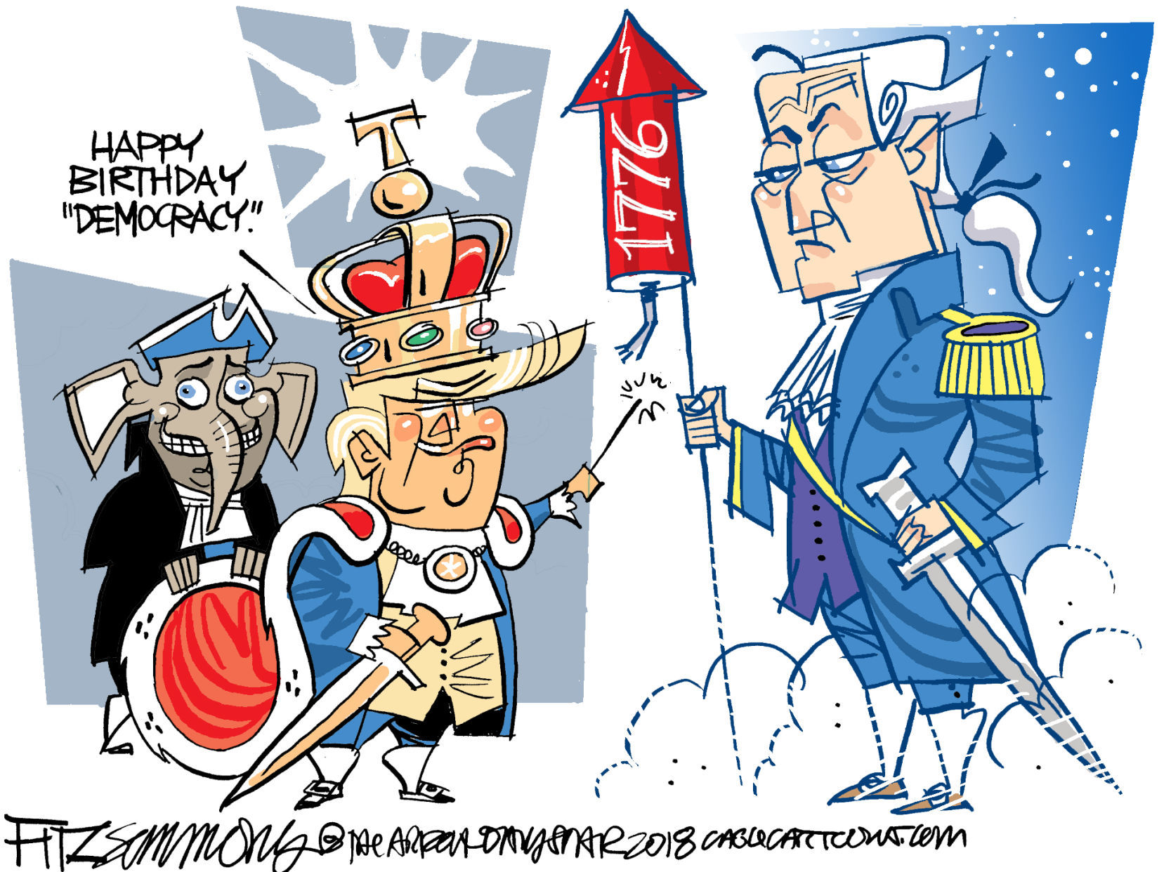 Daily Fitz Cartoon: Independence Day